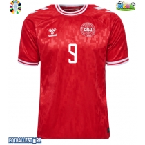 Danmark Rasmus Hojlund #9 Hjemmedrakt EM 2024 Kortermet